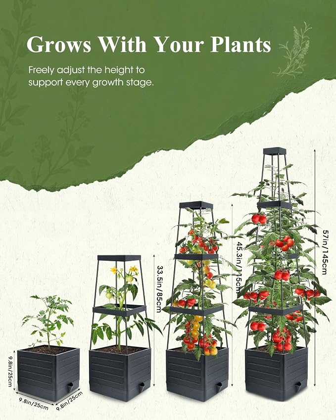 4 Pack Raised Garden Bed Planter Box - Image 2
