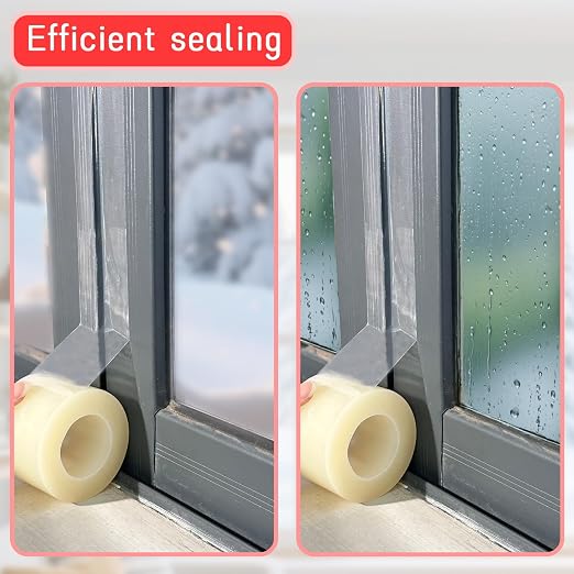 Window Sealing Tape, Window AC Insulation Tape, No Residue, 3 Inch x 65 FT | - Image 5