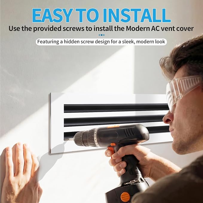 30x6 Modern AC Vent Cover, Decorative Air Vent Register Grille - Image 4
