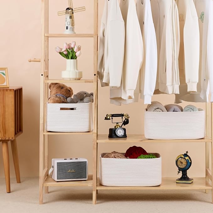 MiniArk Large Storage Baskets for Shelves, Baby Nursery, Toy Baskets Box - Image 3