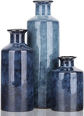 Blue Ceramic Vase Set by QIANLING