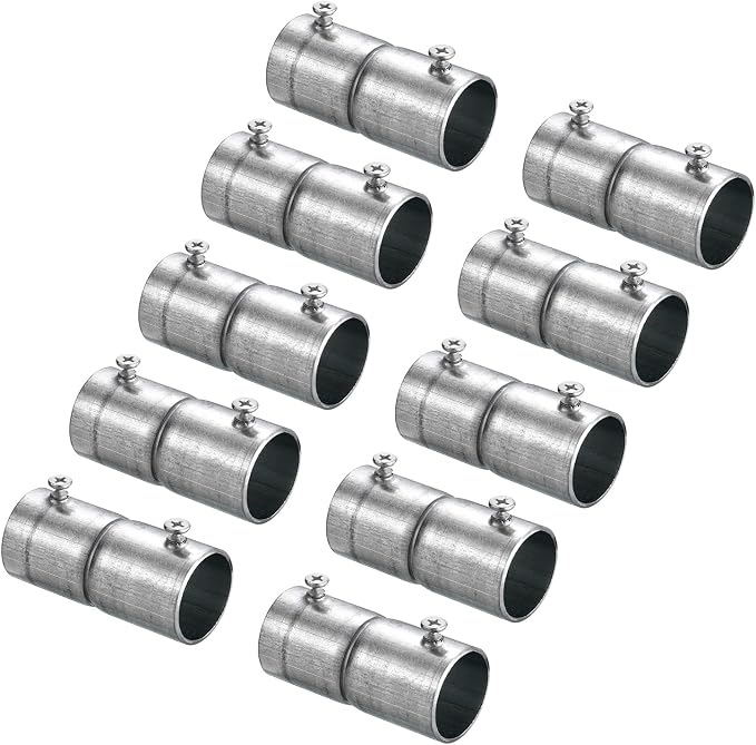 uxcell EMT Coupling, 25mm EMT Set Screw Coupling Conduit Fittings 63mm Length by uxcell