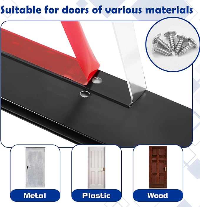 Gisafai 2 Pcs 36 Inches Door Mouse Stopper, Metal Sweep, Weather Seal - Image 3
