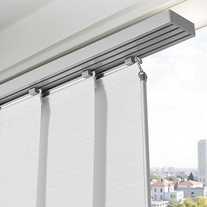 VEVOR Panel Track Blinds, Extendable Track from 45.8 in to 86 in W, Trimmable - Image 8