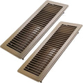Howeall 4x14 Inch Floor Register 2 Pack, Heavy Duty Steel Walkable Floor Vents by Howeall