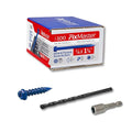 1/4 x 1-1/4" Hex Head Blue Concrete Screw Anchors by Unknown