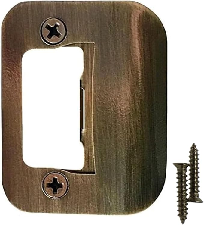 Gator Door Strike Plate 2-1/4" Latch Restorer, No Chiseling, 2-1/4" x 1-3/4" by GATOR+Strike+Plates