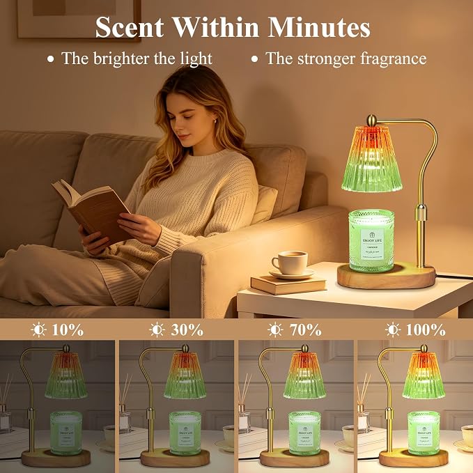 Red Green Candle Warmer Lamp - Image 5