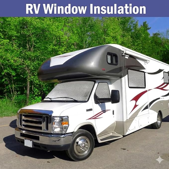 YoleShy Double Reflective Insulation 59 in X 8.25 FT RV Window Insulation - Image 3
