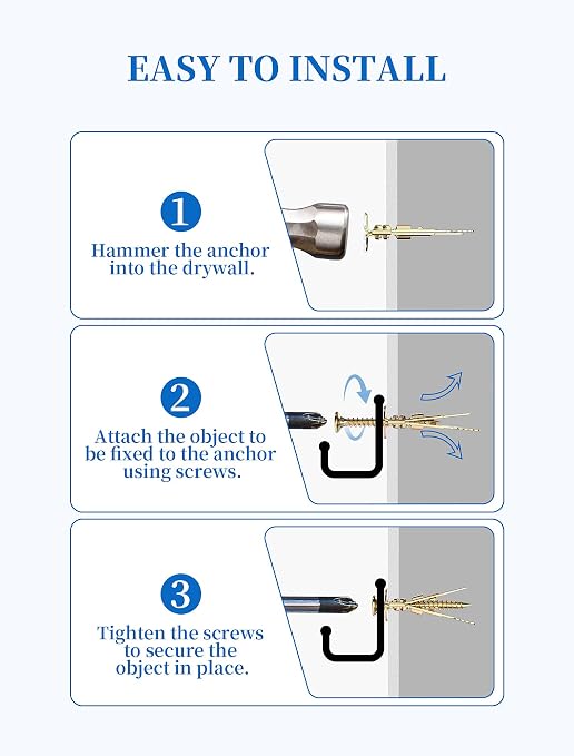 160 PCS Self Drilling Drywall Anchors - Image 6