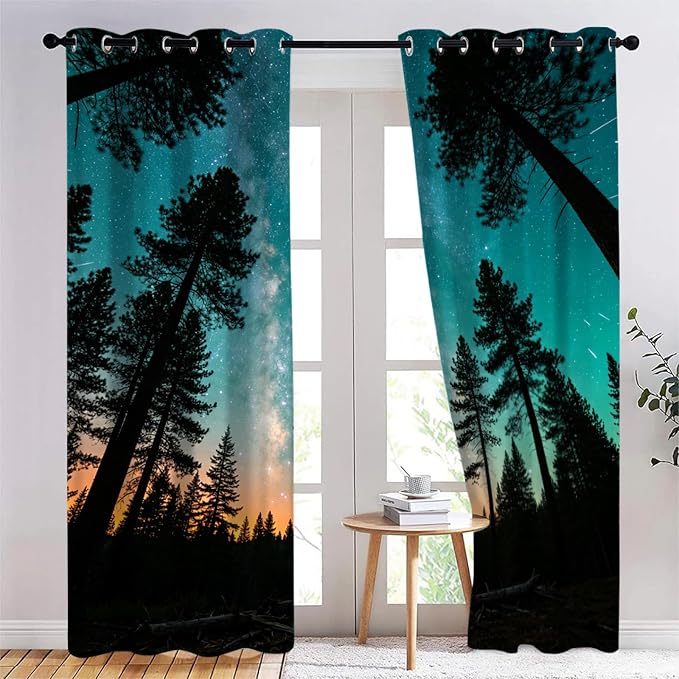 Forest Blackout Curtains by Unknown