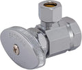 Eastman 1/2 Inch FIP x 3/8 Inch OD Compression Multi-Turn Angle Stop Valve by Eastman