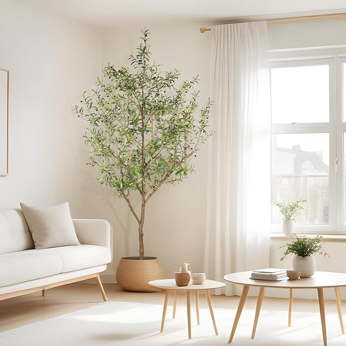 FEELEAD Faux Olive Tree 9ft - Image 5