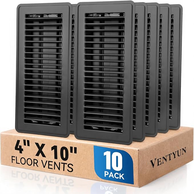 4" x 10" Floor Register Vent Covers 10-Pack by VENTYUN