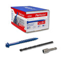 3/16 x 2-3/4" Hex Head Blue Concrete Screw Anchors by Unknown