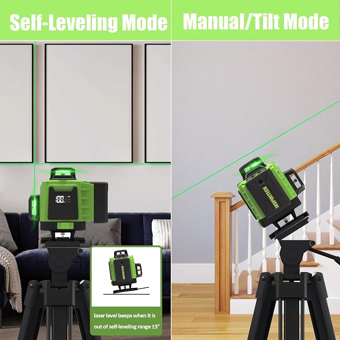 Laser Level 360 Self Leveling for Tiling Floor Wall Ceiling Construction - Image 8