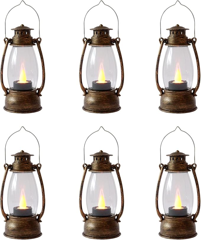 Mini Lanterns Small Lantern Decorative Indoor Outdoor Hanging Ornaments LED by ReperlaSpecialMiniSmallLanternDecoration