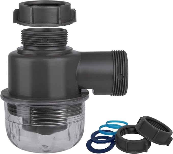 1-1/2 Inch Clear Bottle Trap, P-Trap Replacement by COLDDD