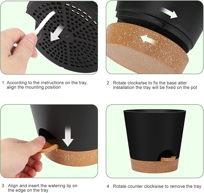 YNNICO Indoor Self Watering Planters - Image 4
