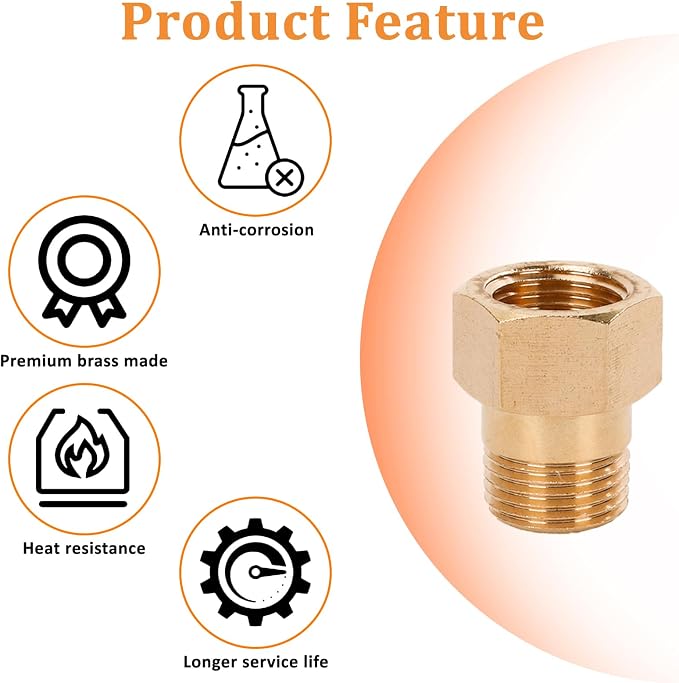 One Way Brass Check Valve Non Return 1/2" Female to 1/2" Male Thread Backflow - Image 3