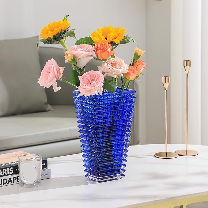 MCMCNCUIU Crystal Glass Vase, Large Crystal Vases - Image 3