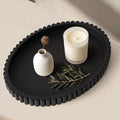 Oval Tray for Coffee Table Decor, Solid Concrete, Aesthetic Home Decor by Cathyeen
