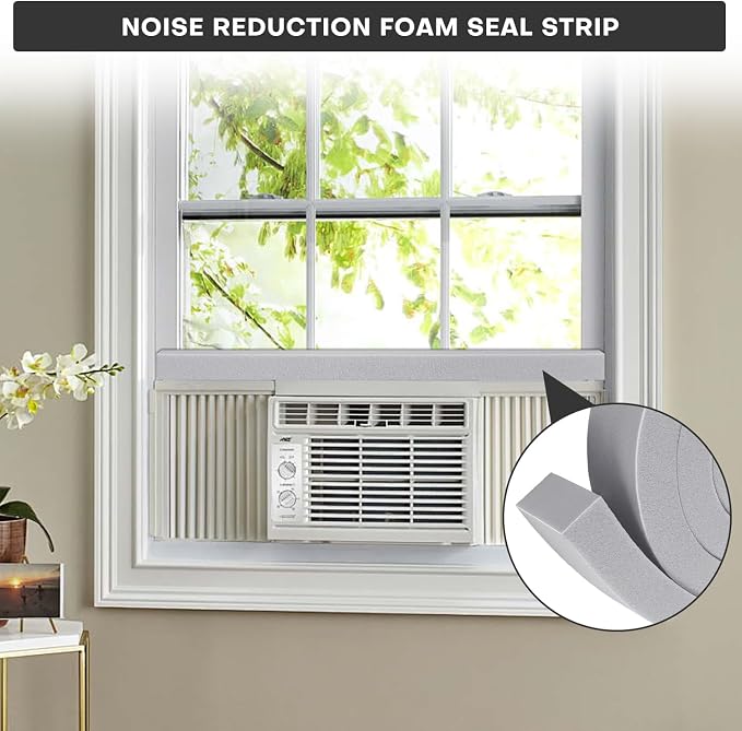4Pcs 2" x 1" x 6.5Ft AC Window Seal Kit - Image 3