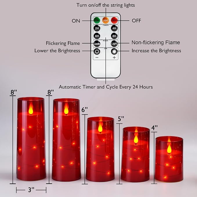 Homemory Acrylic Flameless Candles - Image 9
