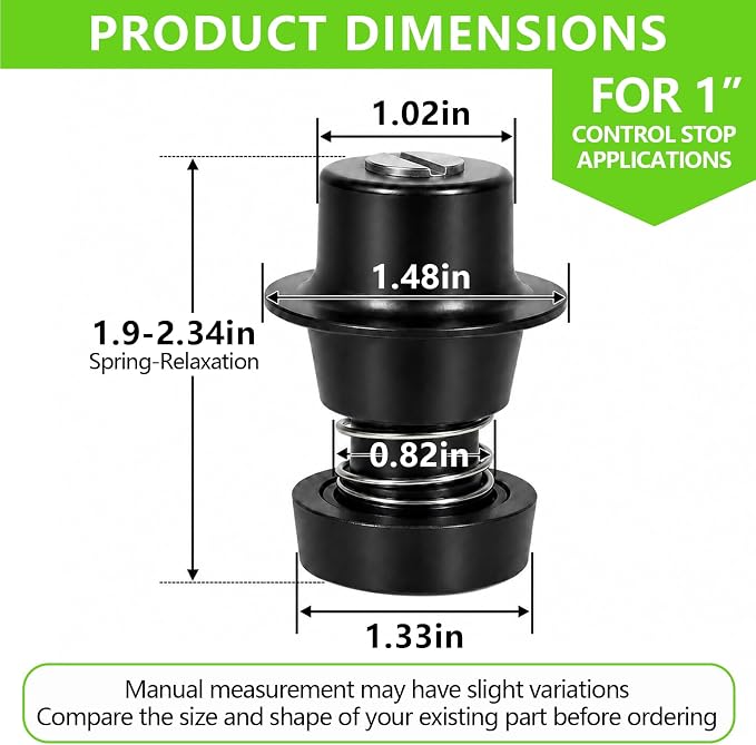 H-541-A 1 in Control Stop Repair Kit - Image 2