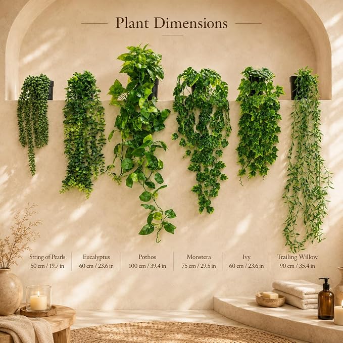 KIRIFLY Fake Plants Artificial Indoor Faux Hanging Plants Greenery Eucalyptus - Image 4