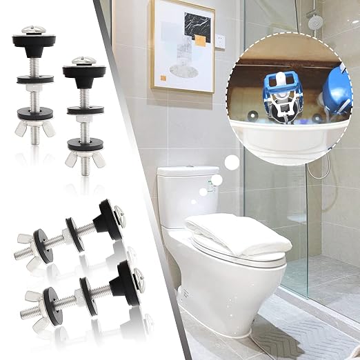 Universal Toilet Tank to Bowl Bolts Kit, Heavy Duty Toilet Bolts, Waterproof - Image 2