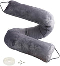 fowong Door Draft Stopper 38", Weighted Under Door Gap Filler, Light & Dust by fowong