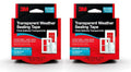 3M Interior Transparent Weather Sealing Tape, 1.5" x 10 Yards, by Unknown