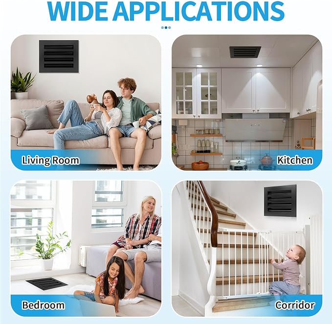 10x8 Modern AC Vent Cover, Decorative Air Vent Register Grille - Image 6