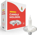 The Dreidel Company Extra Heavy Disposable Candle Holders, 50 Pack by TheDreidelCompany