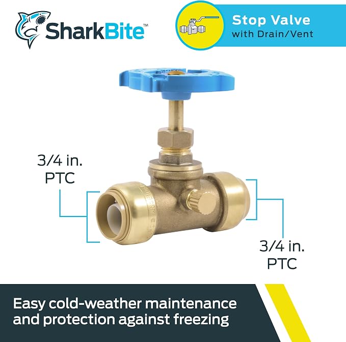 SharkBite 3/4 Inch Stop Valve - Image 2