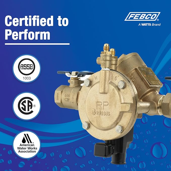 Febco LF825Y RPZ Backflow Preventer, Lead-Free Bronze, Y Pattern - Image 5
