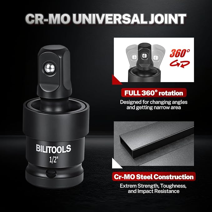 BILITOOLS 17-Piece Impact Socket Adapter Set - Image 3