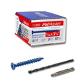 3/16 x 1-3/4" Countersunk Phillips Flat Head Blue Concrete Screw Anchors by Unknown