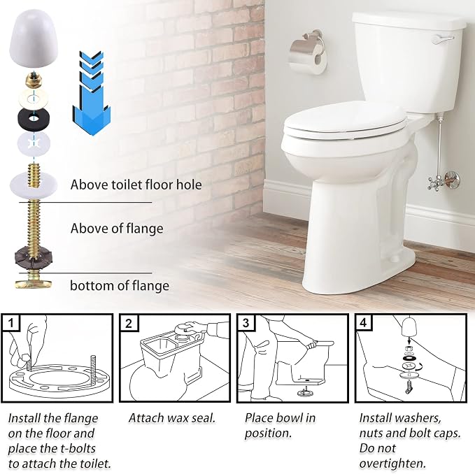 MENNTY Toilet Flange with Wax Ring Kit - Image 4