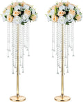 NUPTIO Tall Gold Centerpiece for Table, for Flowers Arrangement, Anniversary by Nuptio