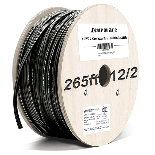 12AWG 2-Conductor 12/2 Direct Burial Wire by ZONEGRACE