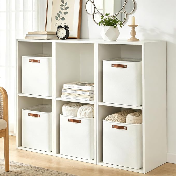 Large Fabric Storage Baskets | 50L Storage Bins, Decorative Linen Closet Baskets - Image 4