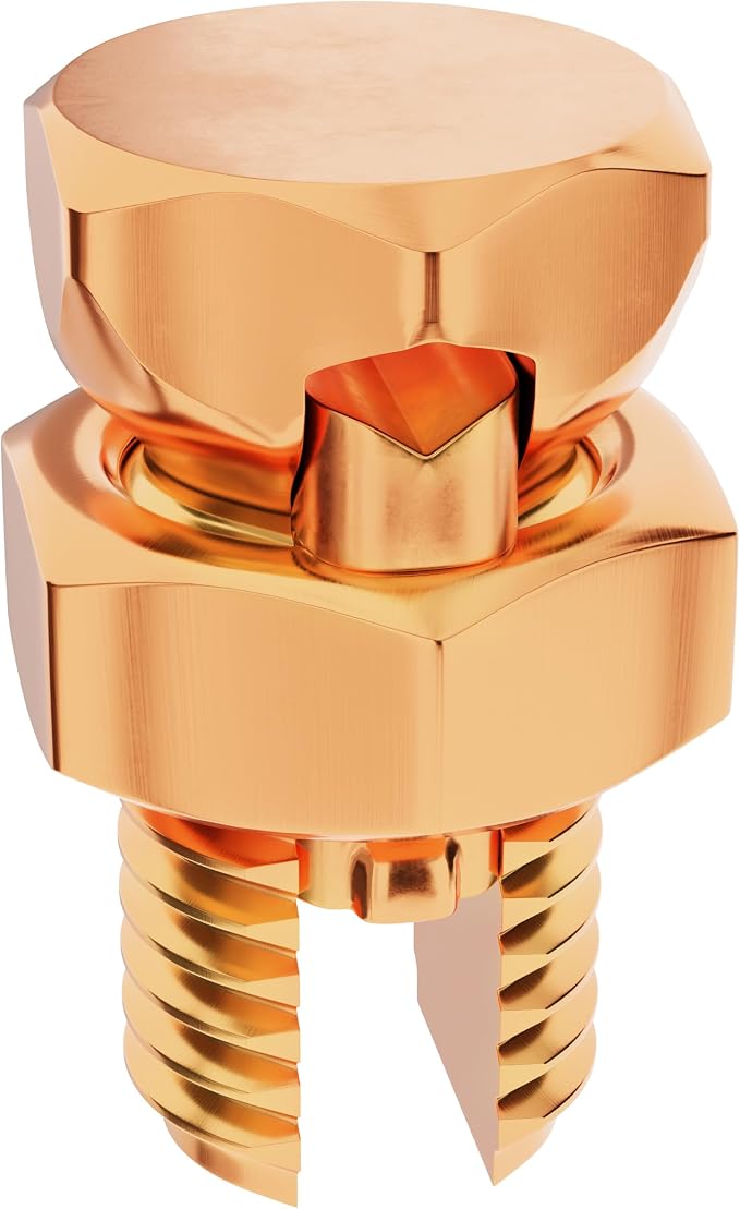 THE CIMPLE CO 1 Pack, Size #6 Copper Split-Bolt Connector 6 AWG by THECIMPLECO