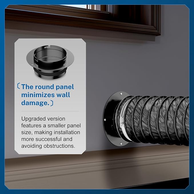 Hon&Guan Dryer Vent Connector, High Quality Iron Twist Lock Dryer Vent Wall - Image 3