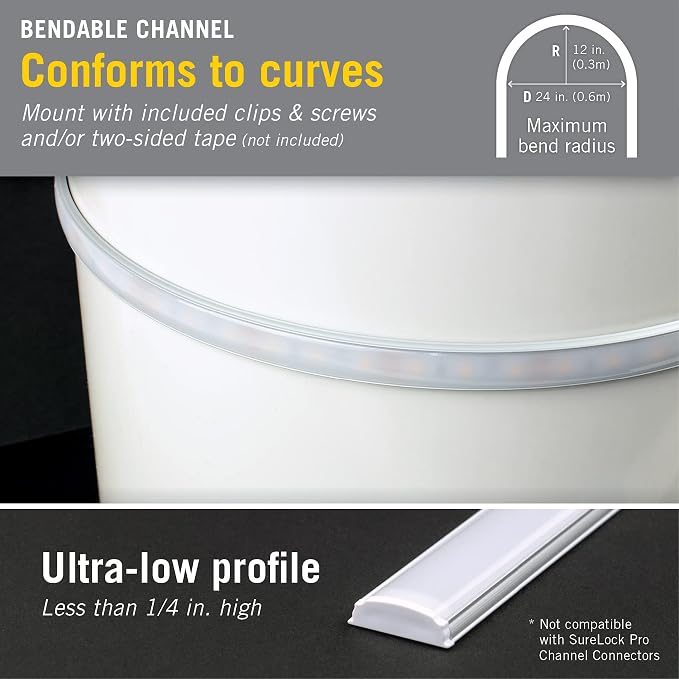 Armacost Lighting Bendable Surface Mount LED Tape Light Mounting Channel - Image 4