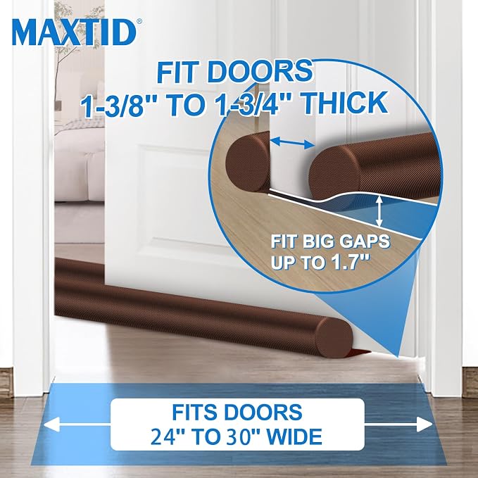 MAXTID Brown Large Door Draft Stopper 30 Inch - Image 6
