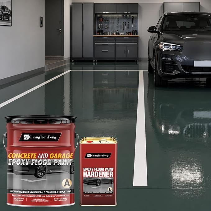 4 Gallon Epoxy Floor Paint kit -100% solids| 6H hardness|20-year durability| - Image 2