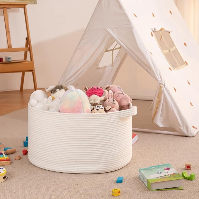 OIAHOMY 90L Extra Large Blanket Basket - Image 6