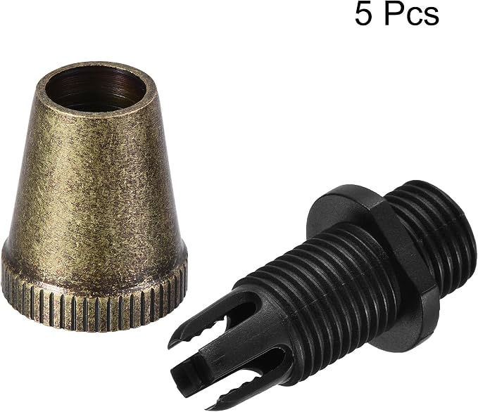 uxcell Cable Glands Strain Relief Cord Connector Grips Metal Bronze 5Pcs - Image 4